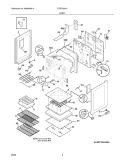 BODY Diagram and Parts List for FGEF3031KBB  Frigidaire Range