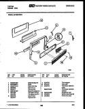 BACKGUARD Diagram and Parts List for 30-3859-23-04  Tappan Range