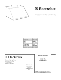 COVER Diagram and Parts List for E308WV60ES  Electrolux Range Hood