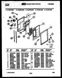 CONTROL PANEL Diagram and Parts List for 76-4667-32-06  Tappan Microwave Oven Combo