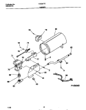 BURNER Diagram and Parts List for FDG8977ES0  Frigidaire Dryer