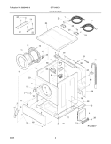 CABINET / TOP Diagram and Parts List for GTF1040CS1  Gibson Washer