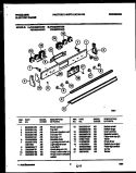 CONTROL PANEL Diagram and Parts List for FED300WAW3  Frigidaire Range