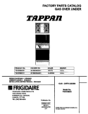 COVER Diagram and Parts List for TGO356BHD1  Frigidaire Range