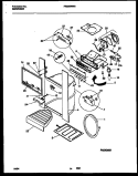 ICE DOOR, DISPENSER AND WATER TANKS Diagram and Parts List for FRS22WNBW0  Frigidaire Refrigerator