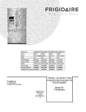 COVER Diagram and Parts List for FGHB2844LE7  Frigidaire Refrigerator