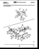 REFRIGERATOR CONTROL ASSEMBLY, DAMP Diagram and Parts List for FPCE24VWPW0  Frigidaire Refrigerator