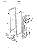 FREEZER DOOR Diagram and Parts List for FRS22WRCW3  Frigidaire Refrigerator