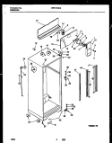 CABINET PARTS Diagram and Parts List for WRT17GHAW0  Frigidaire Refrigerator