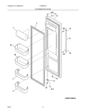 REFRIGERATOR DOOR Diagram and Parts List for PHS69EHSS1  Frigidaire Refrigerator