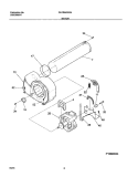 MOTOR Diagram and Parts List for GLGR642AS4  Frigidaire Dryer