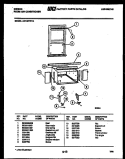 CABINET AND INSTALLATION PARTS Diagram and Parts List for AK18E7RYA  Gibson Air Conditioner