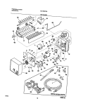 ICE MAKER Diagram and Parts List for GLHS267ZAB5  Frigidaire Refrigerator