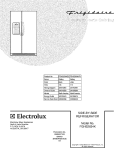 COVER Diagram and Parts List for FGHS2634KE0  Frigidaire Refrigerator