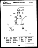 COMPRESSOR Diagram and Parts List for MH310H1QB  Kelvinator Air Conditioner