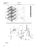 SYSTEM Diagram and Parts List for FFU14C2AW0  Frigidaire Freezer