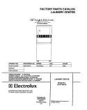 COVER Diagram and Parts List for GLGT1041AS2  Frigidaire Washer Dryer Combo
