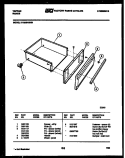 DRAWER PARTS Diagram and Parts List for 31-2539-00-01  Tappan Range