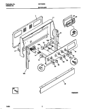 Part Location Diagram of 316014738 Frigidaire PANEL-CONTROL