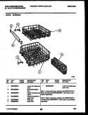 RACKS AND TRAYS Diagram and Parts List for SU220NXDR2  Frigidaire Dishwasher