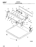 P16C0080 CONTROL PANEL Diagram and Parts List for FDE558GHS0  Frigidaire Dryer