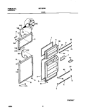 DOOR Diagram and Parts List for MRT13CREW3  Uni Refrigerator