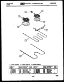 BROILER PARTS Diagram and Parts List for RA30EH0  Frigidaire Range