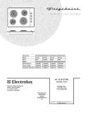 COVER Diagram and Parts List for FEC30C4AQ1  Frigidaire Cooktop