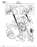 CABINET / DRUM Diagram and Parts List for FDE7971EW0  Frigidaire Dryer