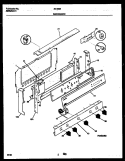 BACKGUARD Diagram and Parts List for 30-3352-00-03  Tappan Range