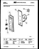 CONTROL PANEL Diagram and Parts List for 56-1246-00-04  Tappan Microwave
