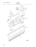 BACKGUARD Diagram and Parts List for FGS365ECC  Frigidaire Range