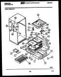 SHELVES AND SUPPORTS Diagram and Parts List for FPCE19TFW1  Frigidaire Refrigerator