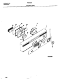 CONTROL PANEL Diagram and Parts List for FDB435RFR1  Frigidaire Dishwasher
