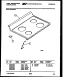 COOKTOP PARTS Diagram and Parts List for KF300GDD5  Frigidaire Range