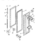 CABINET Diagram and Parts List for F45XH28BW0  Frigidaire Refrigerator