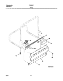 FRAME Diagram and Parts List for FDB751SCC0  Frigidaire Dishwasher