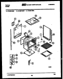 LOWER BODY PARTS Diagram and Parts List for 76-4667-00-08  Tappan Microwave Oven Combo