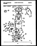 TUB DETAIL Diagram and Parts List for LA800AXW1  Frigidaire Washer