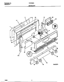BACKGUARD Diagram and Parts List for FGF352SBDE  Frigidaire Range