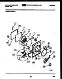 DOOR PARTS Diagram and Parts List for DG640KXW3  Frigidaire Dryer