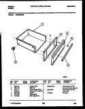 DRAWER PARTS Diagram and Parts List for CEC3S5WXD  Gibson Range