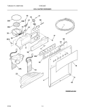 ICE & WATER DISPENSER Diagram and Parts List for GHSC239DW0  Frigidaire Refrigerator