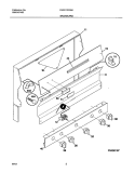 BACKGUARD Diagram and Parts List for FSF311PHWA  Frigidaire Range