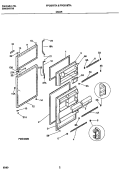 DOOR PARTS Diagram and Parts List for FPGS18TAL1  Frigidaire Refrigerator