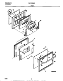 DOOR Diagram and Parts List for FEB703BABG  Frigidaire Wall Oven
