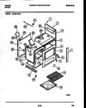 BODY PARTS Diagram and Parts List for 36-3061-00-01  Tappan Range