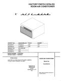 COVER Diagram and Parts List for FAC053K7A1  Frigidaire Air Conditioner
