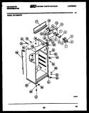 CABINET PARTS Diagram and Parts List for TPK160BN7D  Kelvinator Refrigerator