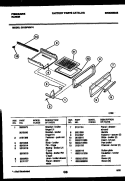 BROILER DRAWER PARTS Diagram and Parts List for G31BPNW4  Frigidaire Range